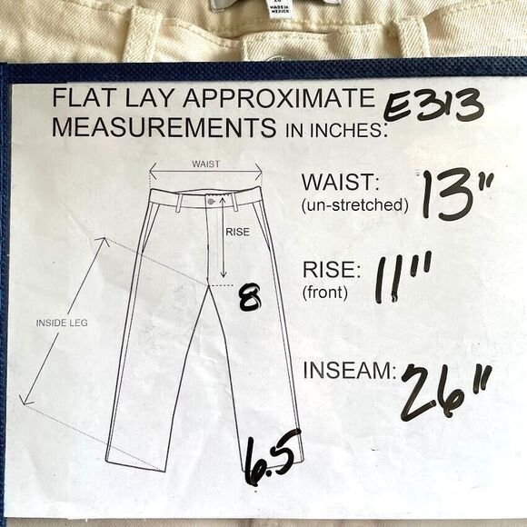 RE/DONE 70s Stove Pipe Jeans Ivory Womens Size 26 High Rise Straight Leg NEW! - Picture 10 of 15